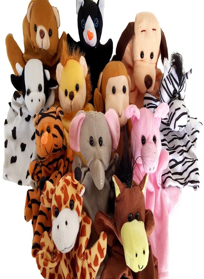 Dondor Velour Animal Hand Puppets, Soft Animal Hand Puppets for Children - Image 4